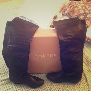Bakers knee high boots.